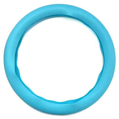 Summer Fashion Wear-resistant Non-slip Handlepiece Steering wheel cover - silicone-sky-blue-steering-wheel-1-38cm