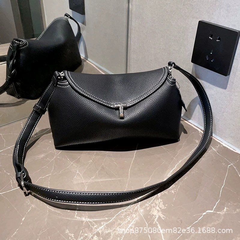 TOTEME Pillow Bag Crossbody Handbag Genuine Leather High-End Large Capacity Commuter Bag for Women - Thumbnail 7