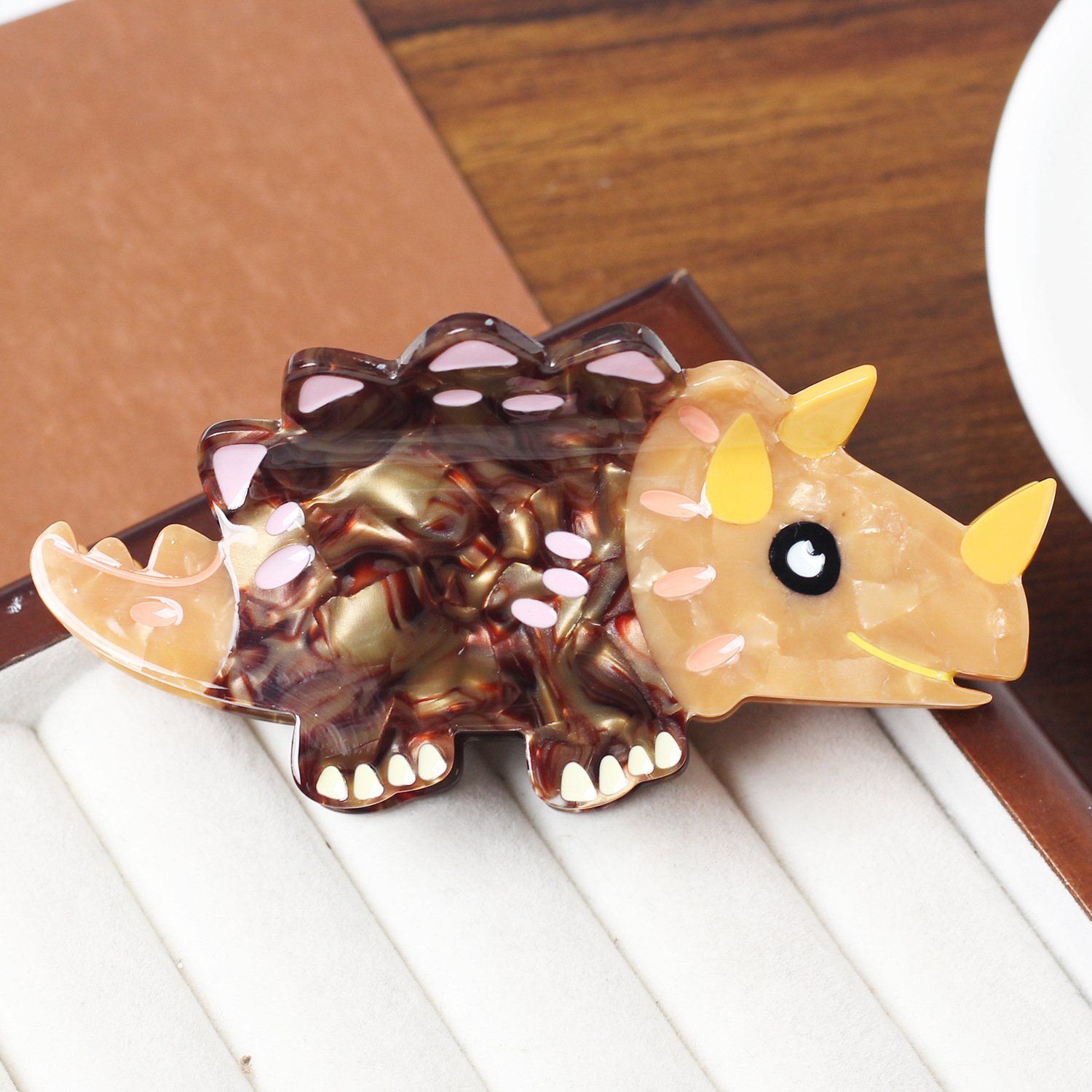 Nuevo dinosaurio acético clip de cabello de alta calidad tiburón clips adorable clip de agarre de animales simple clip de cabello de niña adornamiento para el cabello