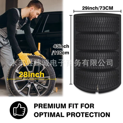 Car 4 tire storage bag Spare wheel cover
