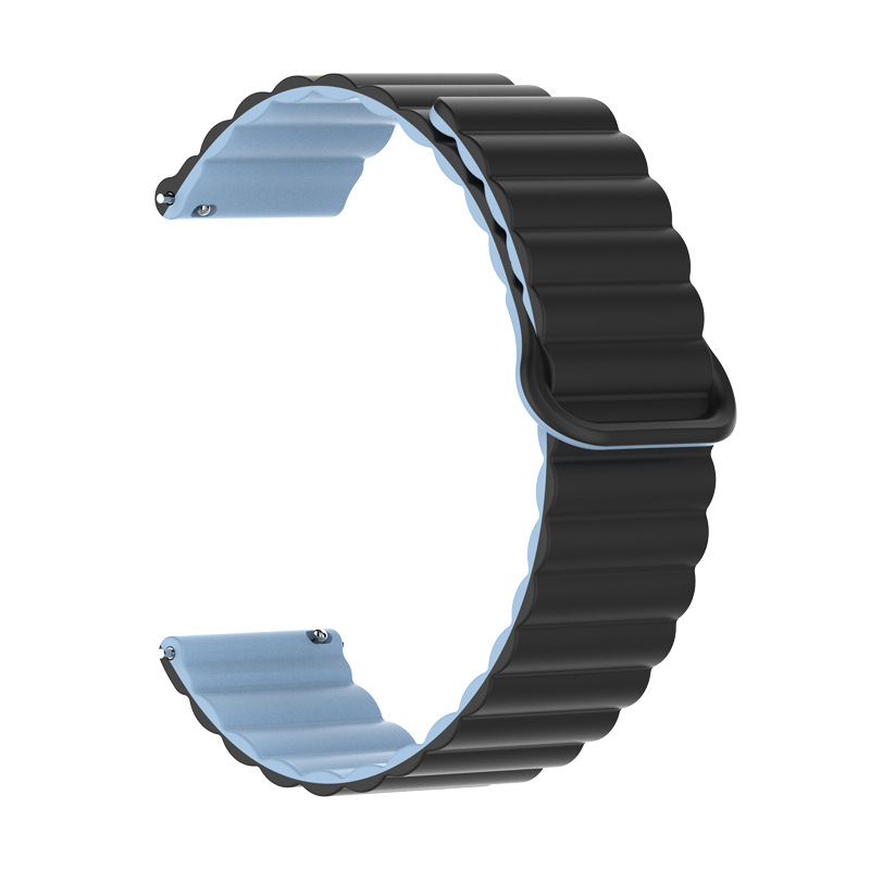 Black with mist blue