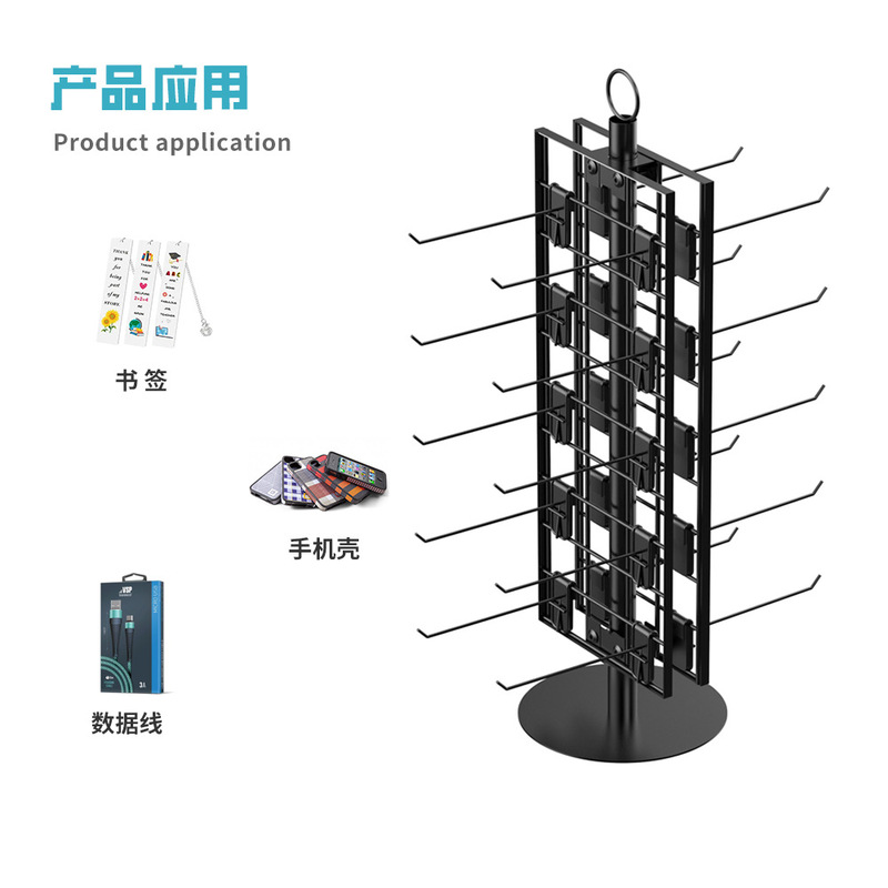 Customized Models 12 Hook Iron Wall-Mounted Wiper Display Rack Wall-Mounted Car Accessories Display Rack