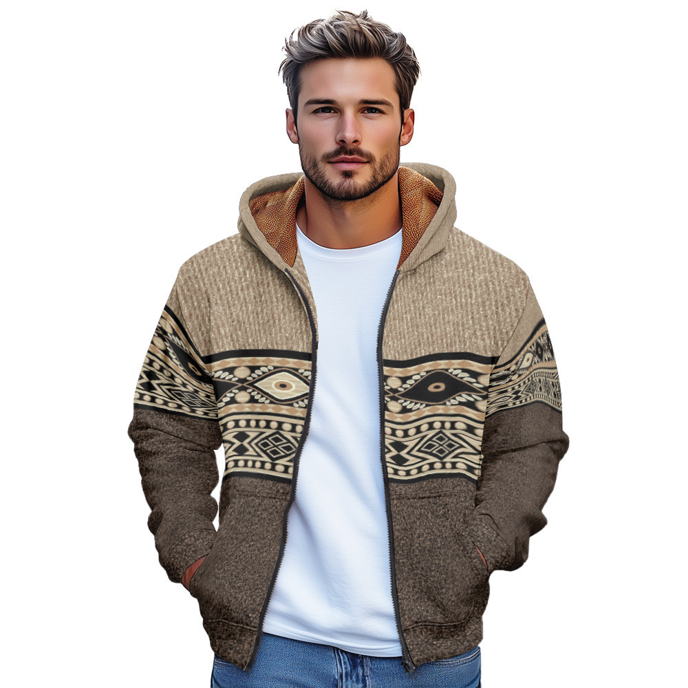 Suéter con cremallera de estilo retro americano Marca de moda de primavera y otoño Tendencia suelta casual de todo fósforo Chaqueta con capucha de gran tamaño MF12