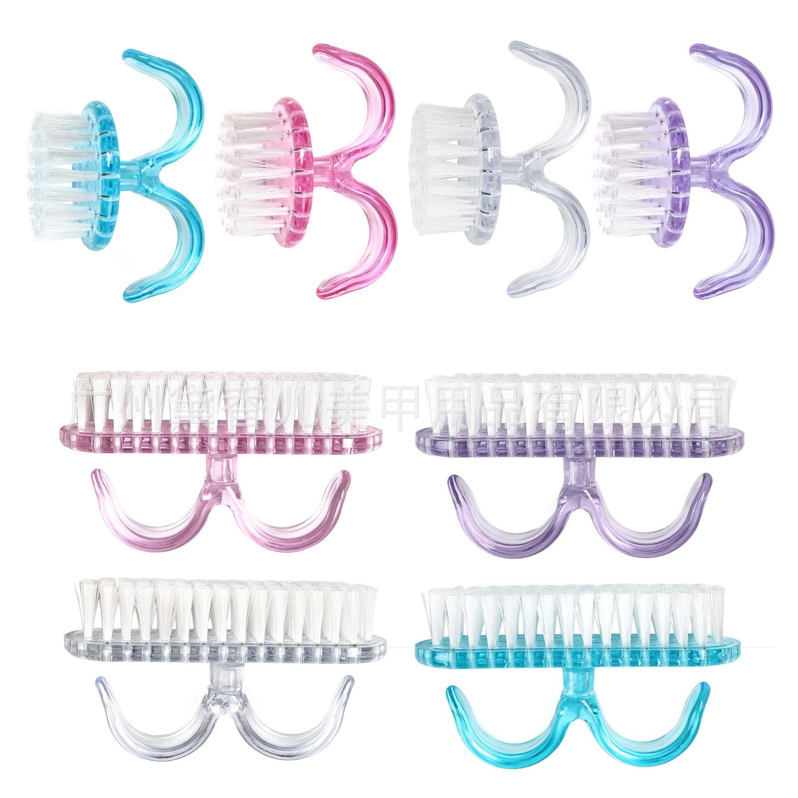 Brocha para Polvo de Manicura y Maquillaje de Nylon Suave para Limpieza de Uñas y Colorete