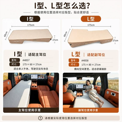 Car inflatable mattress, suitable for AITO and: Vehicle-mounted inflatable bed