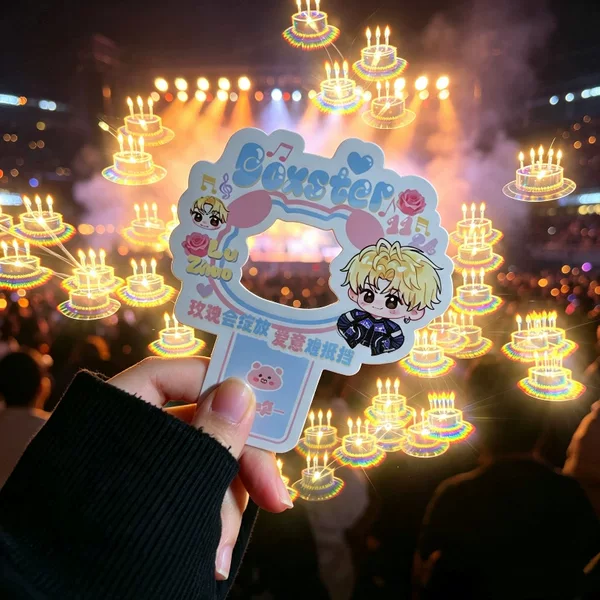 Customized special-shaped hollow cards, creative small cards for celebrity concert materials, production of idol merchandise diffraction cards