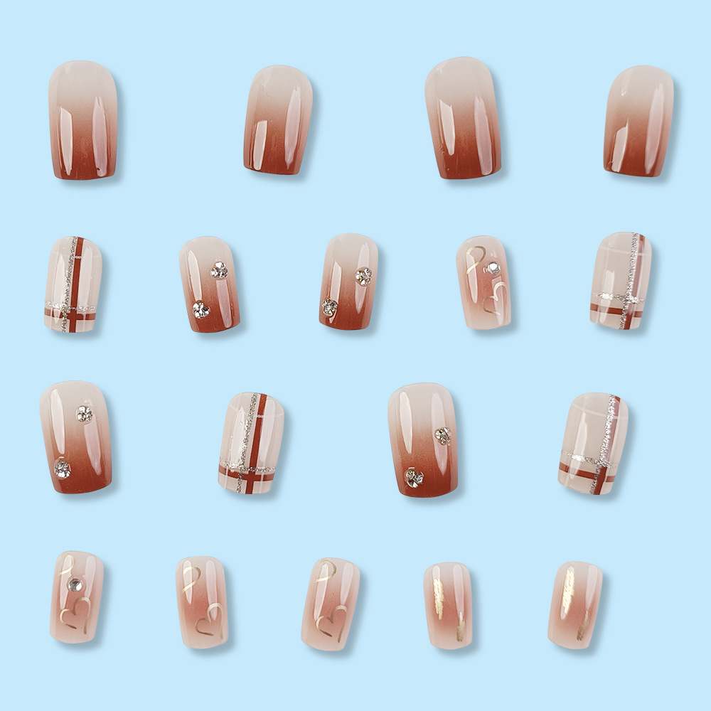 Unidad de manicuras estereoscópicas dulces y lindas, 24 piezas de unidad de manicuras al por mayor.