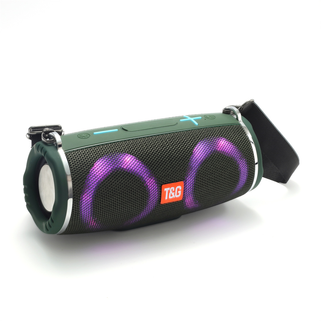 Nuevo TG642 altavoz Bluetooth portátil al aire libre LED luz de color pesado subwoofer batería sonido especial para la danza cuadrada