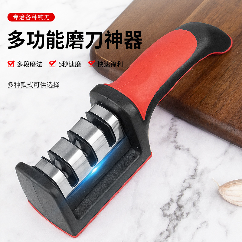 afilador de cuchillos doméstico multifuncional afilador rápido afilador de cuchillos de cocina afilador de cuchillos barra de afilador fabricante envío