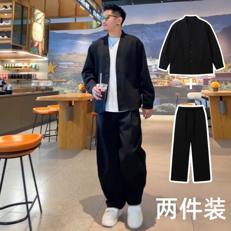 黑色两件套 【外套+长裤】