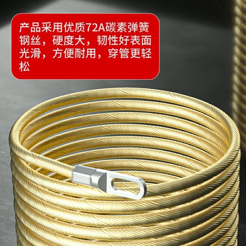 Thread-Spool Magic Wire Pulling Tool for Electricians, Steel Rope Threader and Pipe Installer with Pulley, Concealed Wire Puller, Universal Network Cable Leader