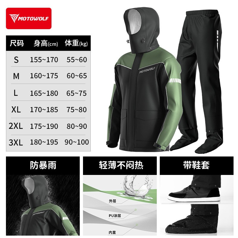 【mountain green edition】rainstorm protection + free hidden shoe covers / S