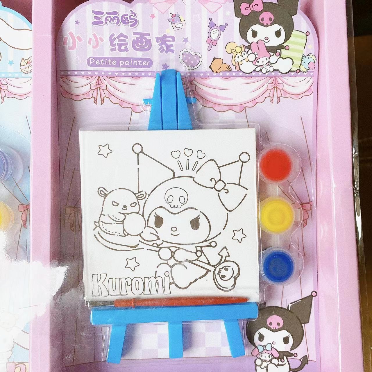 Cartoondiy pintado tablero de dibujo con soporte pintado a mano pintado para niños juguetes de colores premios regalos lotes