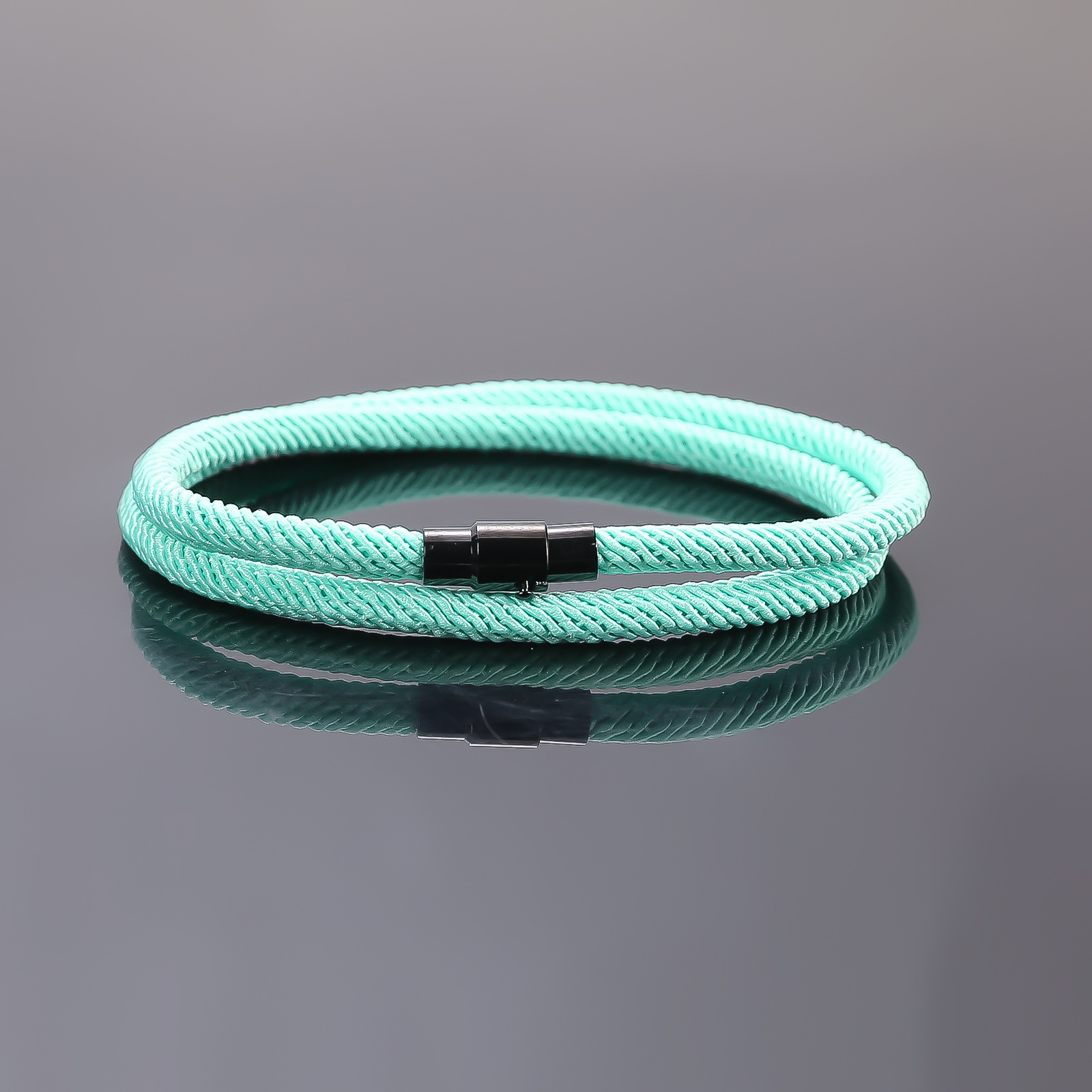 Simple Style Solid Color Rope Copper Handmade Plating Wristband display picture 4