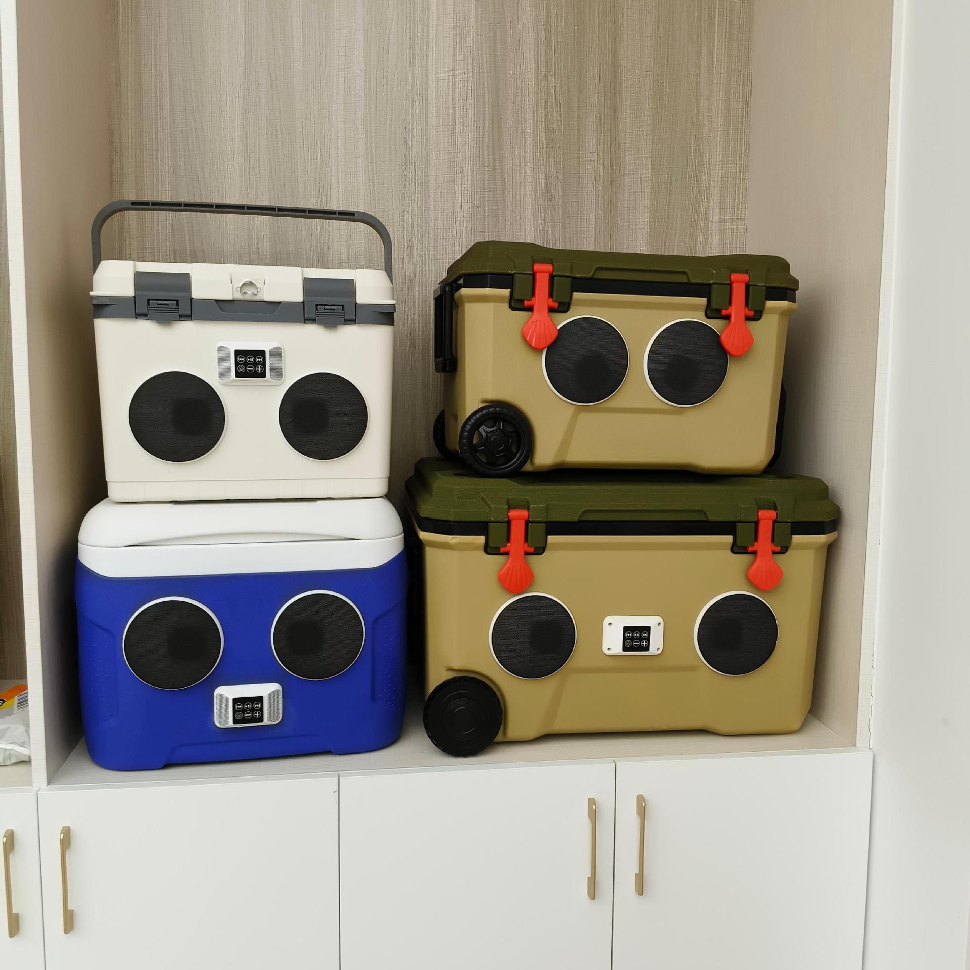 Incubación de sonido Bluetooth refrigeración fresca con música cubeta de hielo caja de hielo al aire libre 15L 68L 145