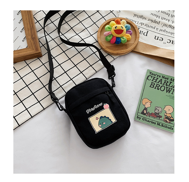 Summer small crossbody bag for girls, new small square crossbody bag for women, Japanese style small crossbody bag, casual retro style crossbody bag undefined