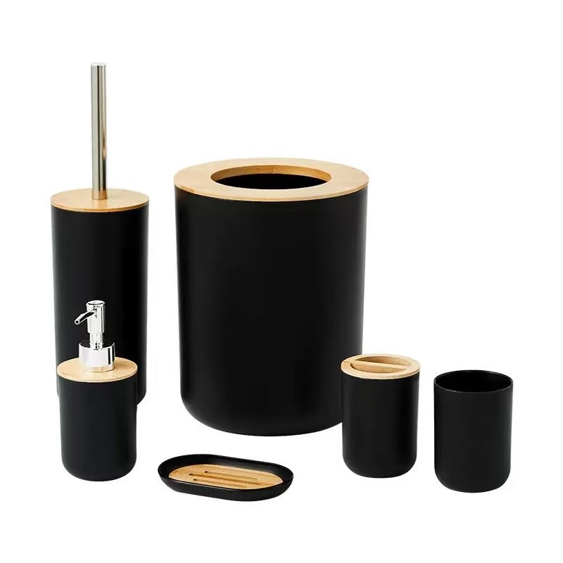 Baños sanitarios 6 conjuntos de hotel alojamiento residencial simple lujo conjunto de lavado baño basura taza de cepillo de dientes