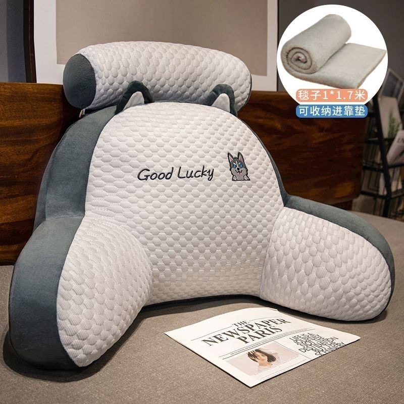 Sofa Bedside Waist and Neck Protection, Enlarged and Thickened Cushion for Pregnant Women and the Elderly to Relieve Fatigue, Lumbar Pillow, Student Reading Pillow