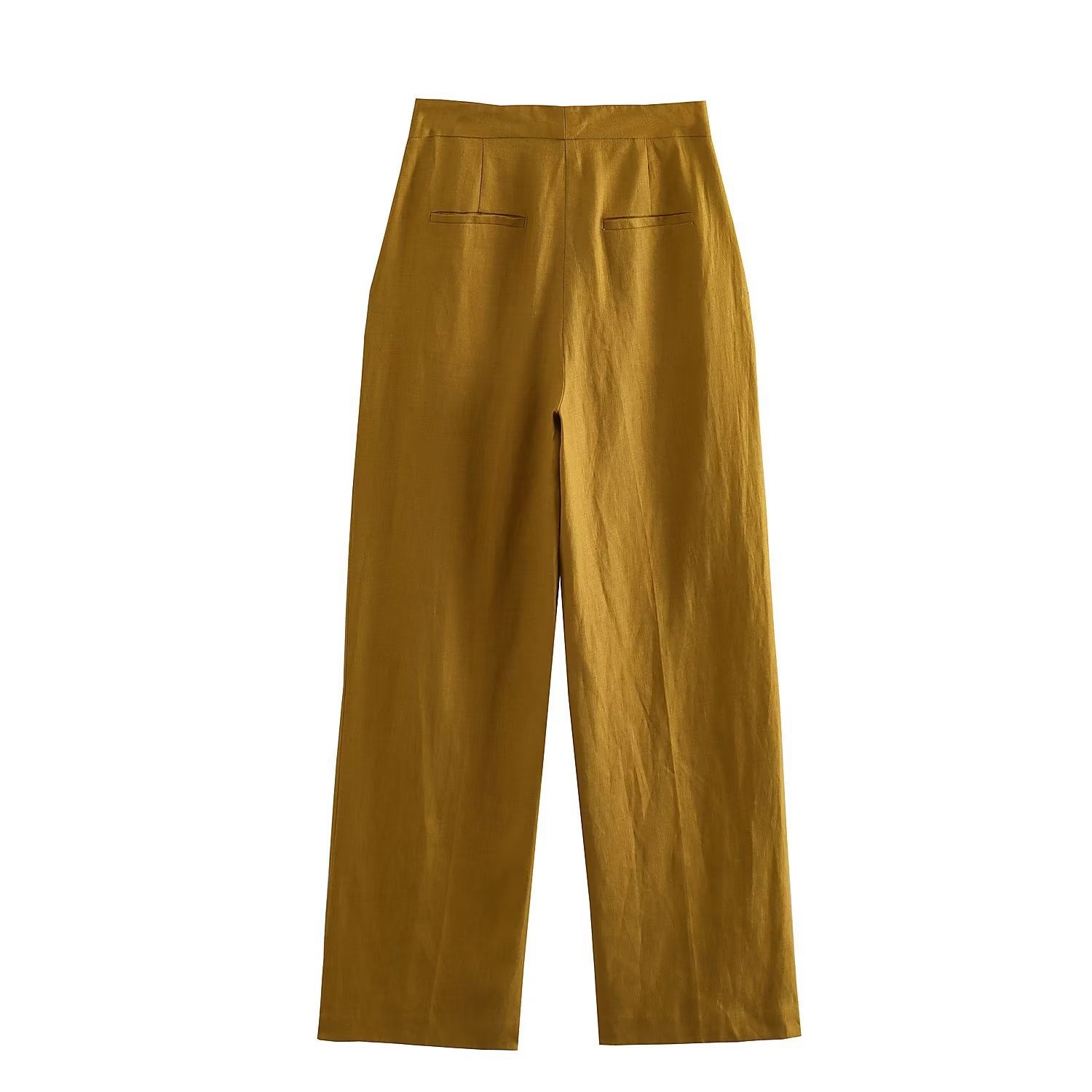 Women's Clothing new women's vest double breasted fashion top + straight pants casual suit set_voghion.com