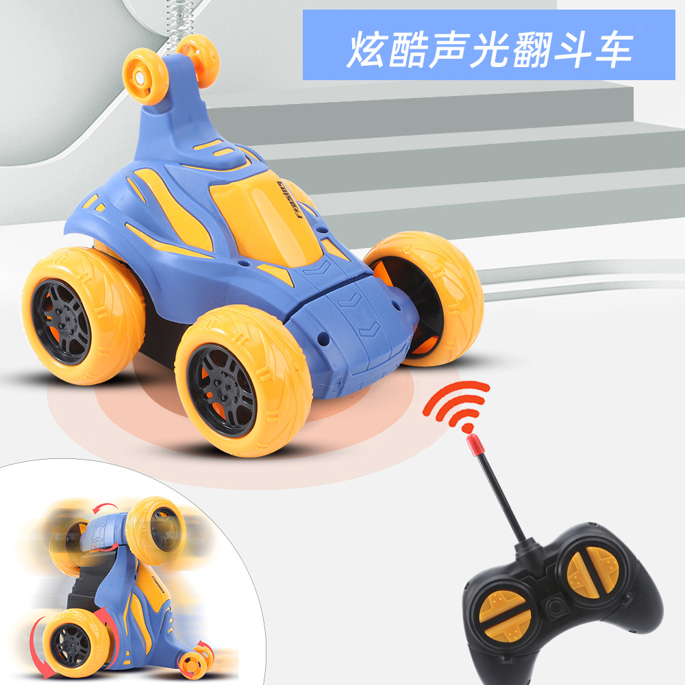 跨境翻斗车翻滚遥控车越野充电汽车模型电动赛车儿童玩具车男孩
