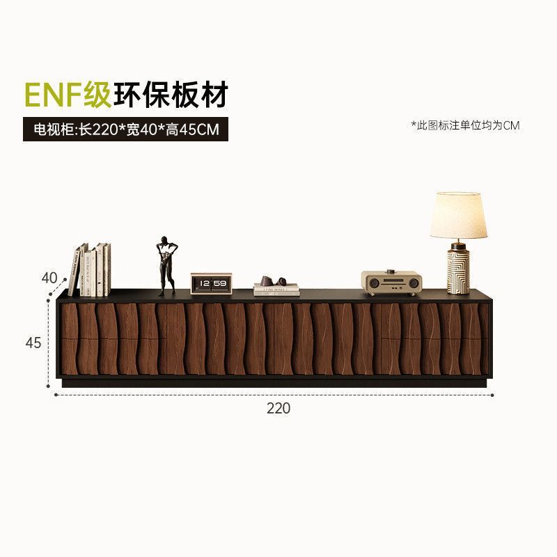 中古风新款客厅电视柜边柜茶几小户型组合收纳柜一体落地款|undefined