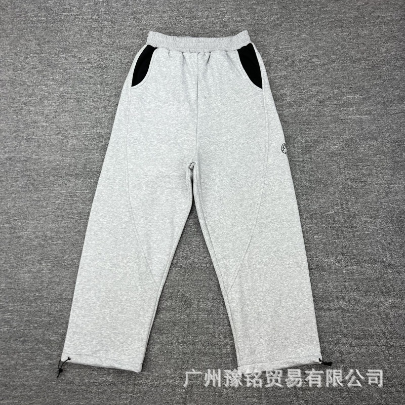 欧美高街秋冬新款美式时尚潮流宽松休闲字母刺绣连帽卫衣卫裤男女|undefined