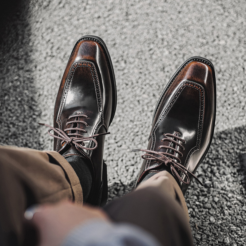 Formal Men's Shoes For Wedding In British Style Large Size_voghion.com