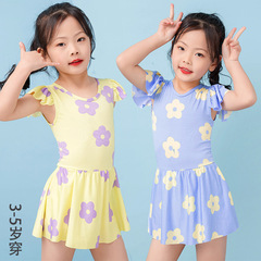 Children's Hot Spring Swimwear 2022 New Arrival Cute Little Girl Trendy Princess One-Piece Swimsuit