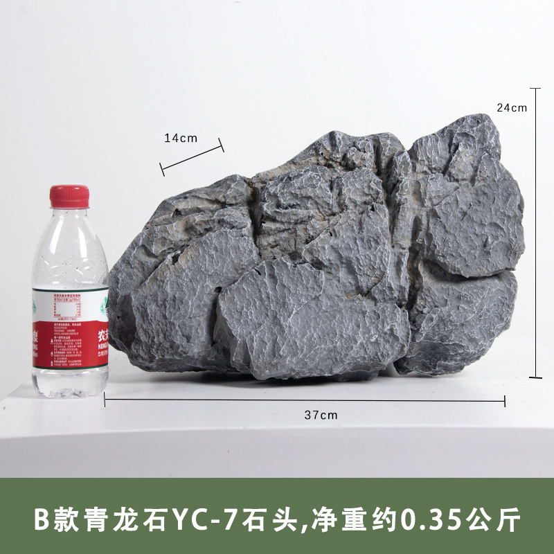 Jardín rocalla paisajismo decoración de resina piedra falsa película de filmación espuma micro paisaje piedra de simulación de musgo