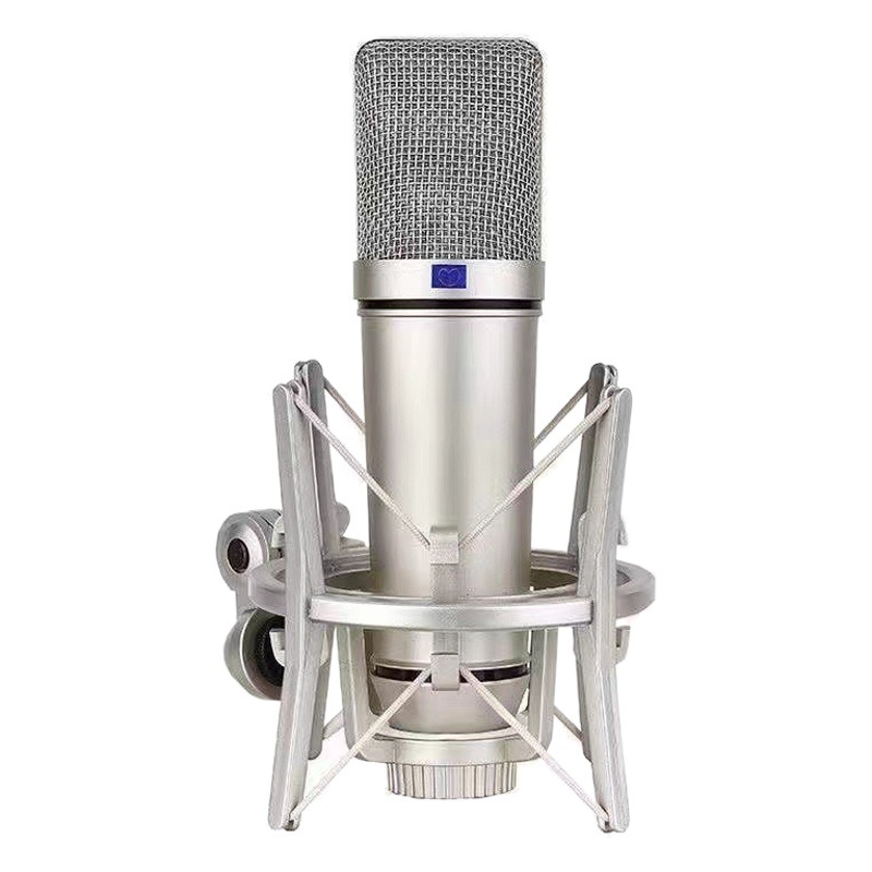 U87 micrófono de condensador grabación transmisión en vivo karaoke micrófono red equipo rojo conjunto completo de estudio de grabación de tarjeta de sonido teléfono móvil computadora