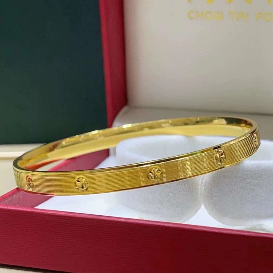 Браслет в форме риса из 18-каратного золота Au750, цветное золото, однотонный браслет без формы, модный универсальный браслет, золото в форме ракушки