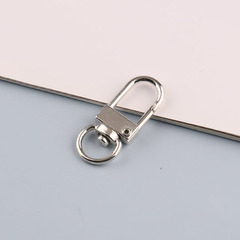 Macaron color metal paint keychain dog buckle color spray paint U-shaped door buckle diy bag pendant jewelry accessories