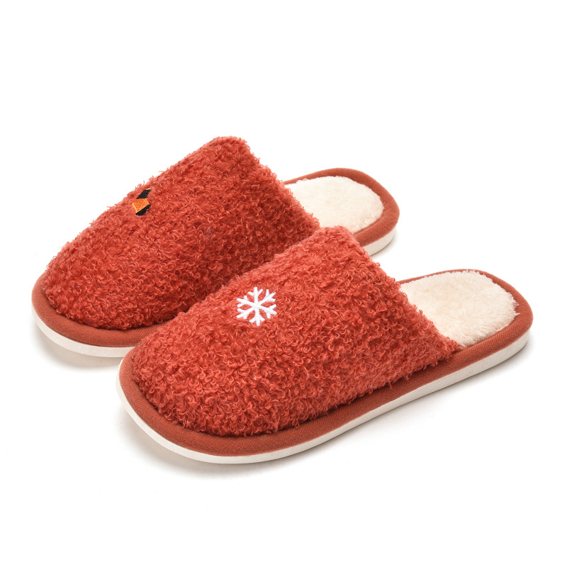 Nove pamučne papuče za jesen i zimu s debelim potplatom, neklizajuće plišane papuče za muškarce i žene, parove kod kuće_voghion.com