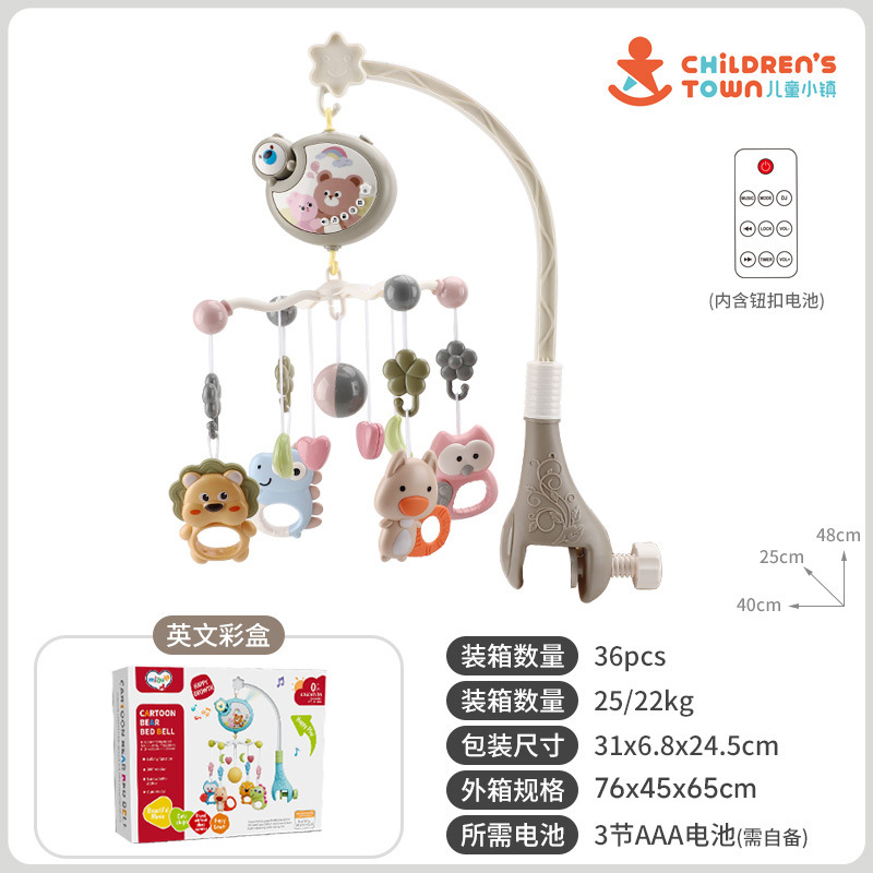 クロスボーダー热い贩売ベビーベッドベルおもちゃ多机能音楽回転ベッドヘッドベル新生児赤ちゃんなだめるおもちゃ