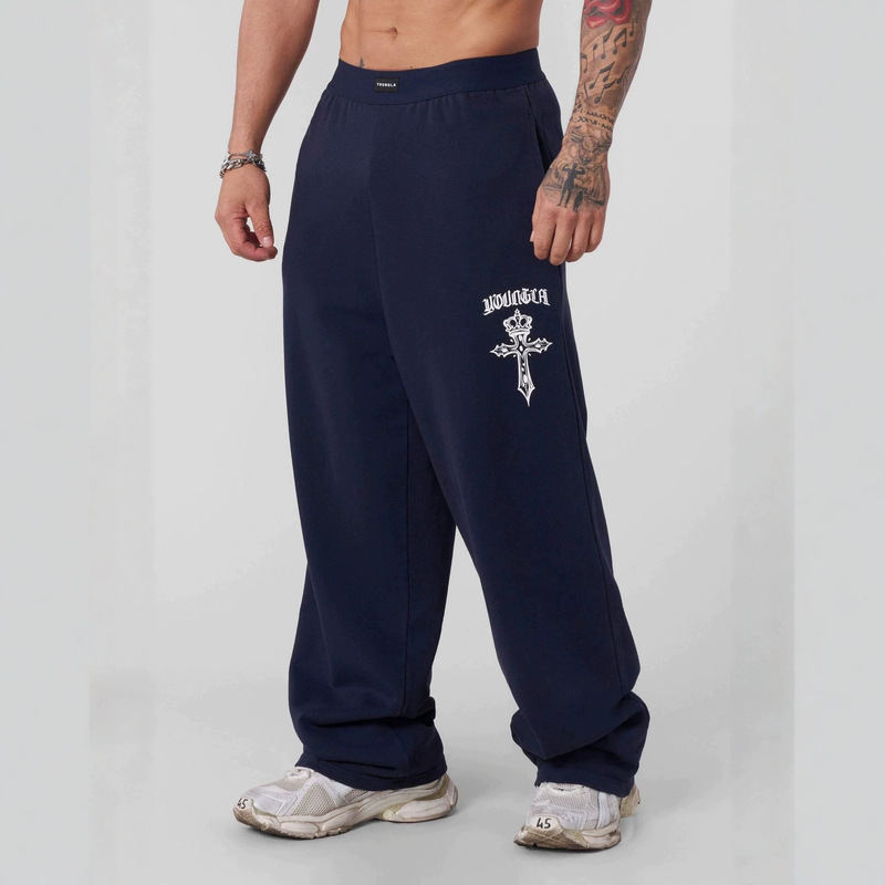 YOUNGLA New American Style Men's Sports Pants for Jogging, Muscle Fitness, Outdoor Running, Basketball Training, Straight-Leg Pants YOUNGLA New American Style Men's Sports Pants for Jogging, Muscle Fitness, Outdoor Running, Basketball Training, Straight-Leg Pants