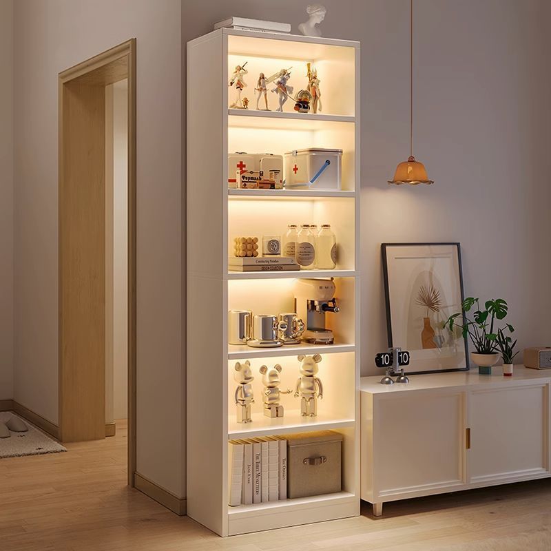 Tv Cabinet Side Storage Rack Household Bookshelf Simple Floor-Standing Storage Aisle Cabinet Living Room Multi-Layer Corner Bookcase