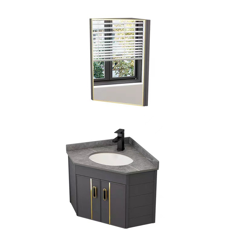 gabinete de baño tipo pared tipo casa pequeña lavabo triangular lavabo gabinete de lavabo combinado esquina de pared lavabo gabinete de esquina