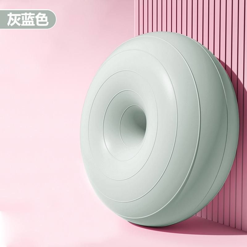 Pelota de yoga de pilates donut bola de manzana engrosada a prueba de explosiones ejercicio fitness recuperación posparto equilibrio estable hemisferio