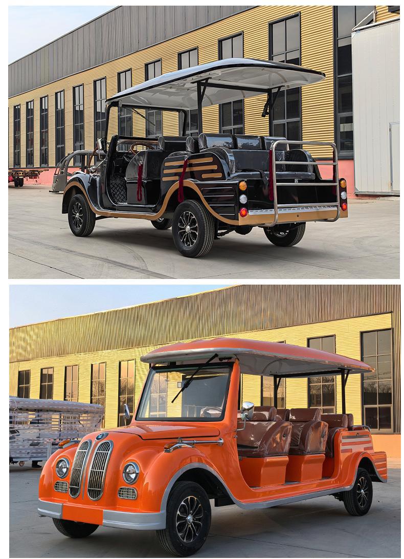 New Model Vintage Car for Property Schools, Shuttle Services, Tourist Attractions, and Factory Tours, 8-14 Passenger Vintage Car