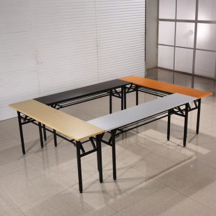 Double-layer Simple Folding Desk Training Table Long Table Conference Table Bar Table Long Table Activity Table Thickened Reinforced