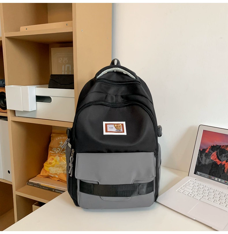 Handheld nylon fashionable capacious backpack for traveling