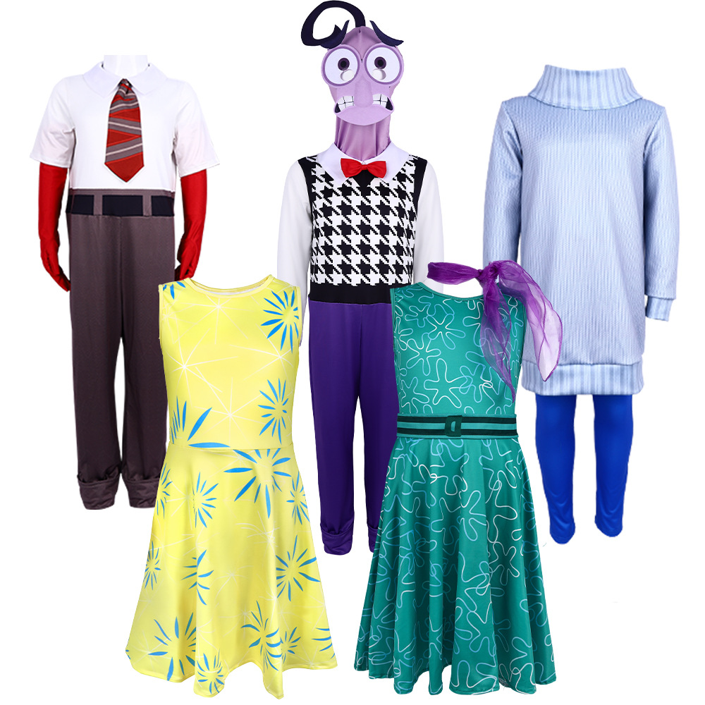 跨境新品Inside Out2樂樂cosplay服裝萬聖節舞台表演服頭腦特工隊