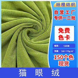 现货160G猫眼绒平纹网眼丝绒布料时尚服装弹力舞蹈服绒布面料