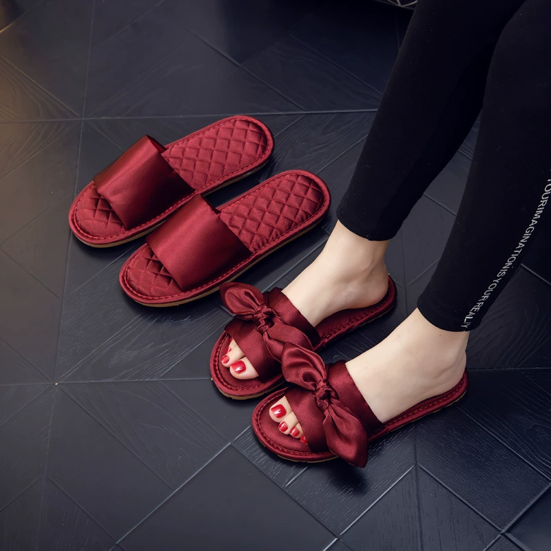 Свадебные холодные тапочки, чтобы приданое невесте, утренние тапочки, праздничные красные, свадебные холодные тапочки, высокие легкие и экстравагантные