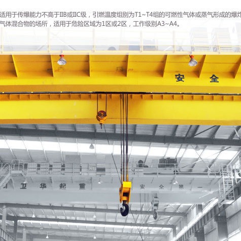 50吨QB型防爆桥式起重机 河南矿山矿源