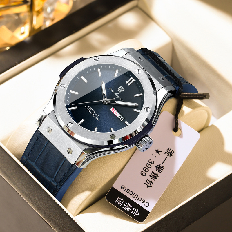 Swiss Brand Men's Watch Waterproof Luminous Luxury New Quartz Wristwatch Live Broadcast Foreign Trade Hot Item Dropshipping