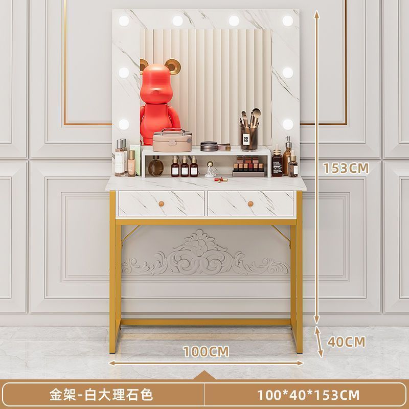 100cm 조명이 있는 흰색 대리석 패턴