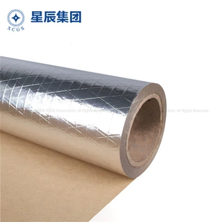 厂家供应 FSK铝箔复合牛皮纸 铝箔夹筋纸 免费拿样