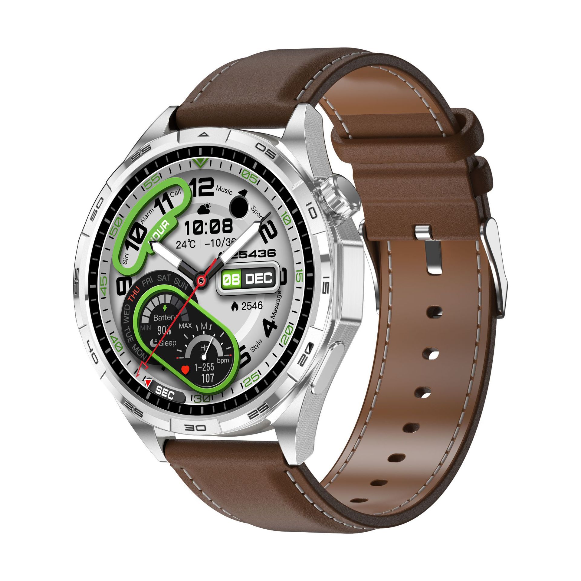 New Watch6Pro Smart Watch Men's Bluetooth Call 1.5Inch Full Touch Heart Rate Blood Oxygen Monitoring Sedentary