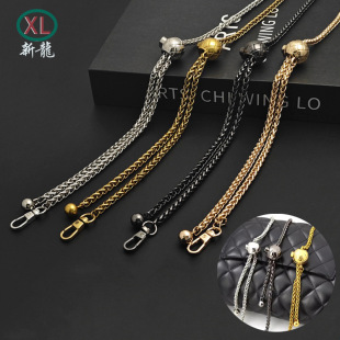 Chanel Style Gold Ball Bag Shoulder Strap High-end Bag Chain Crossbody Shoulder Bag Chain Adjustable Metal Bag Strap Accessories